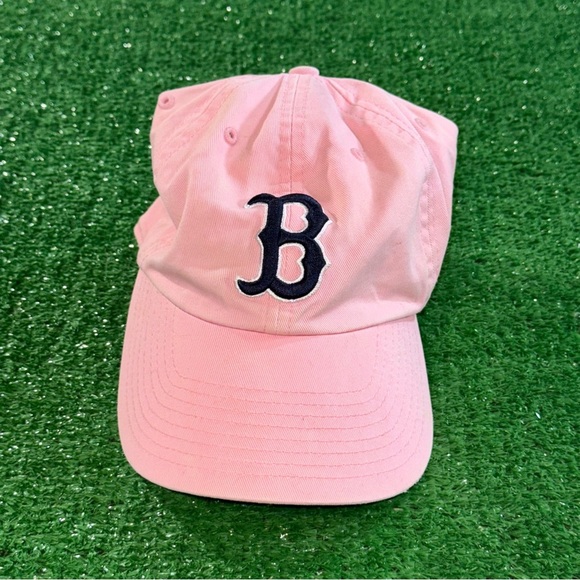 Pink Boston Soxs Dad Baseball Hat Cap Adjustable Size Vintage - Picture 1 of 6